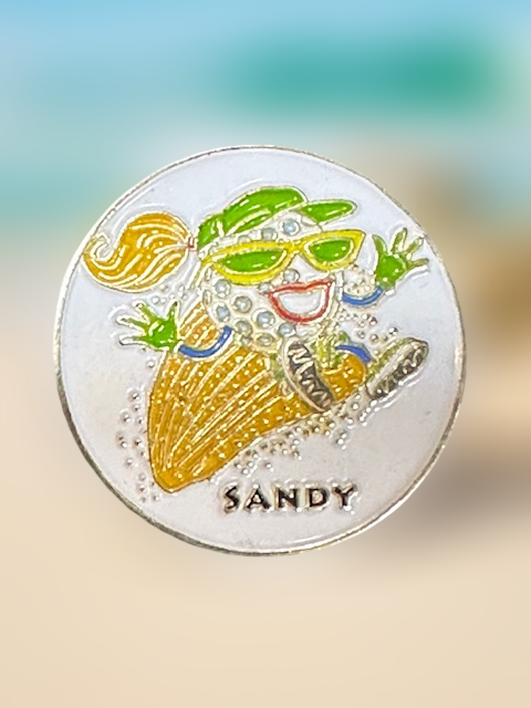 Sandy Golf Pin