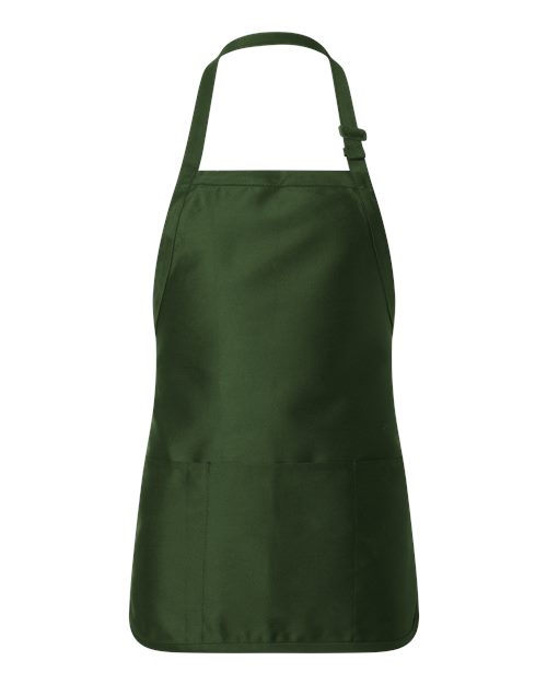 Full-Length Apron with Pouch Pocket (Printed. Embroidered +$3)