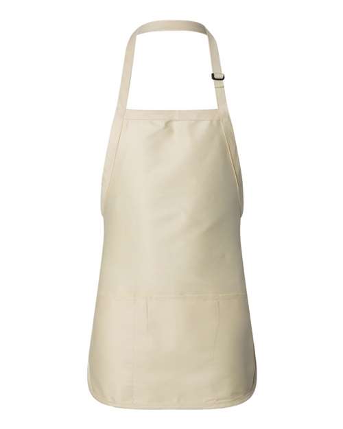 Full-Length Apron with Pouch Pocket (Printed. Embroidered +$3)