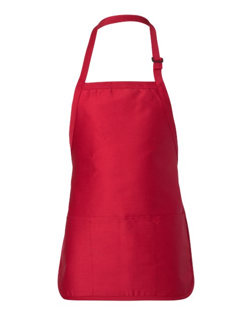 Full-Length Apron with Pouch Pocket (Printed. Embroidered +$3)