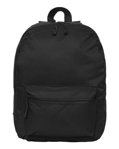 16" Basic Backpack (embroidered or printed patch)