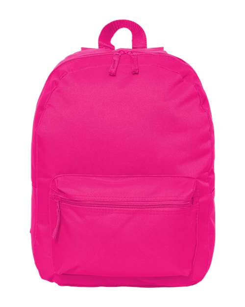 16" Basic Backpack (embroidered or printed patch)