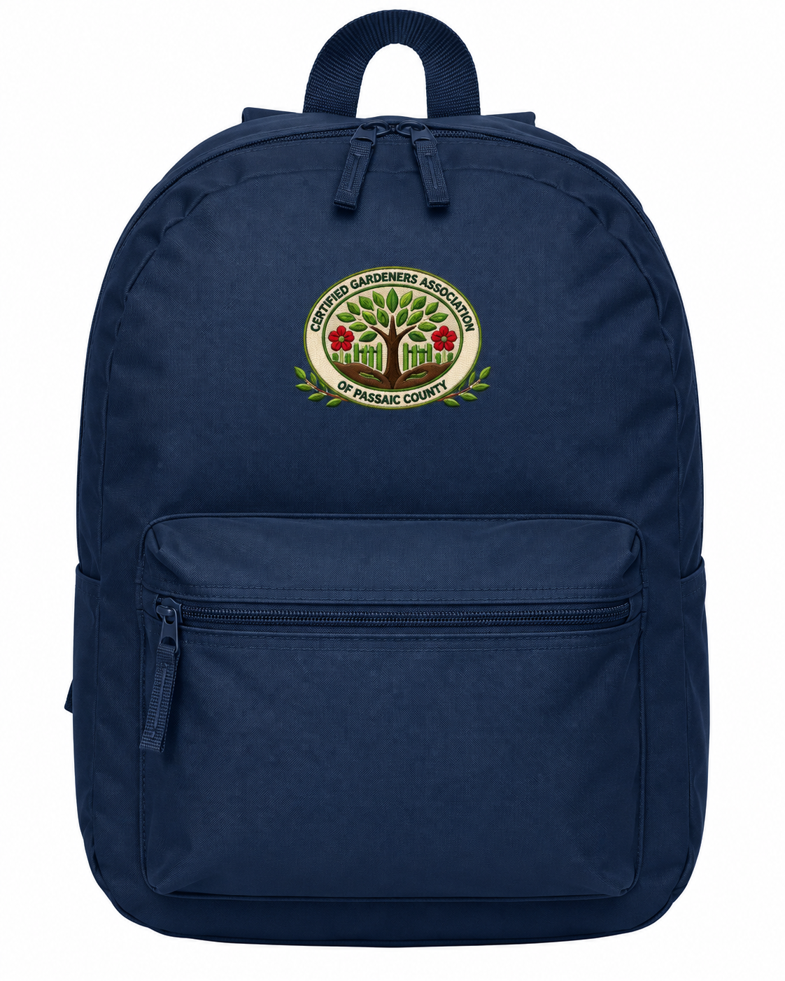 16" Basic Backpack (embroidered or printed patch)
