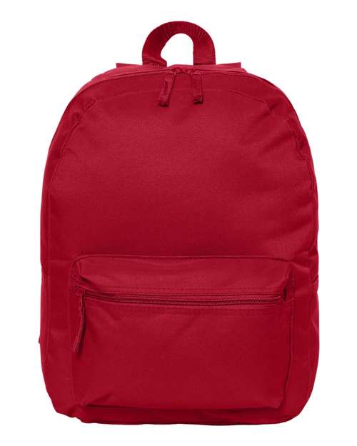 16" Basic Backpack (embroidered or printed patch)
