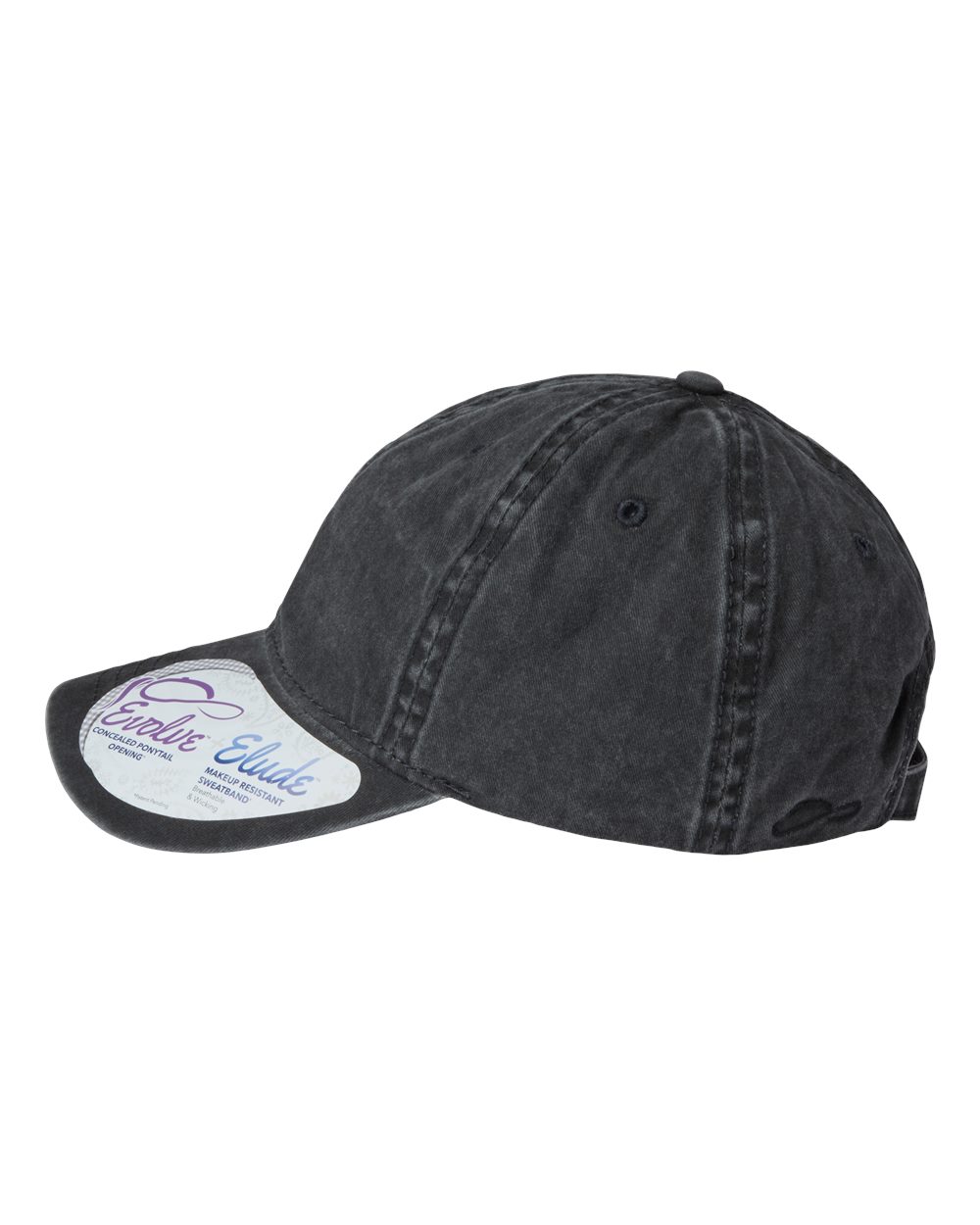 WGANJ embroidered cap - Pigment-Dyed with Fashion Undervisor / Ponytail back