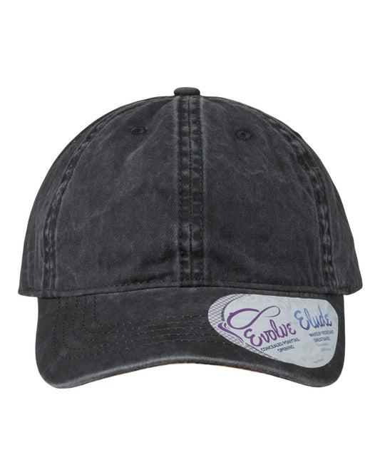 WGANJ embroidered cap - Pigment-Dyed with Fashion Undervisor / Ponytail back