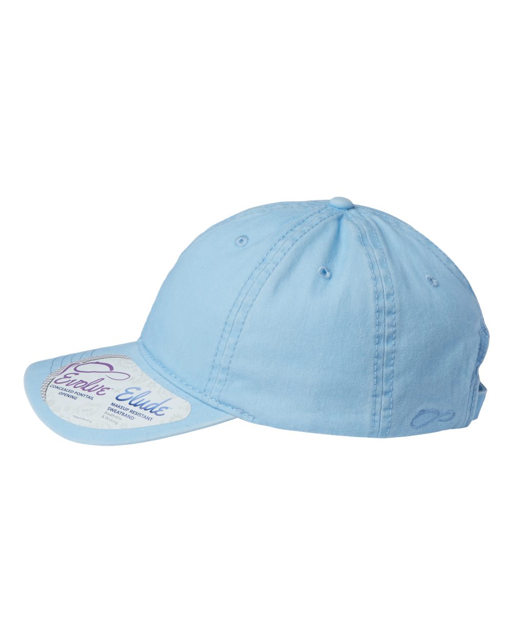 WGANJ embroidered cap - Pigment-Dyed with Fashion Undervisor / Ponytail back