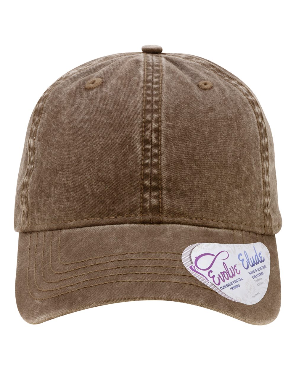 WGANJ embroidered cap - Pigment-Dyed with Fashion Undervisor / Ponytail back