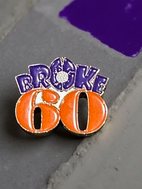 Broke 60 Golf Pin